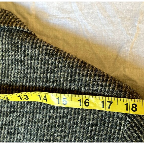 Harris Tweed Vintage Sport Coat Andhurst Gray Check Fleck Scottish Wool 38 40 - Picture 9 of 15